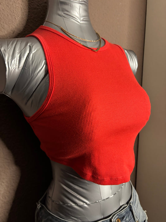 Debardeur rouge simple – JENNYFER