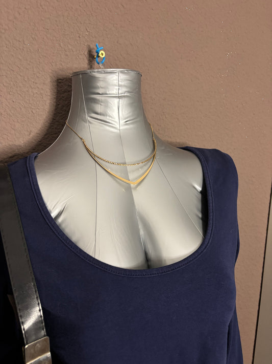 Haut bleu marine manches longues – SHEIN taille L