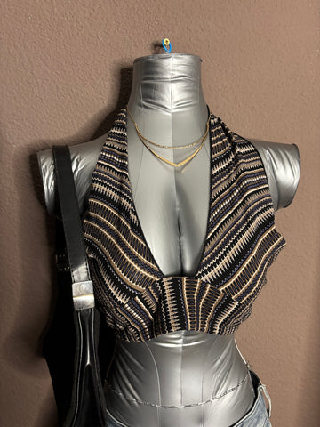 Haut dos nu graphique – SHEIN – Taille XS