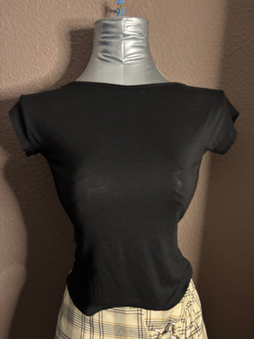 Haut dos nu noir – Taille XS – Sans marque