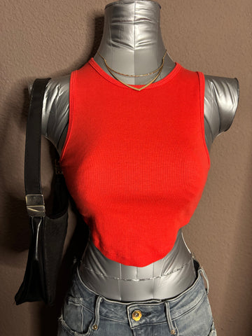 Debardeur rouge simple – JENNYFER