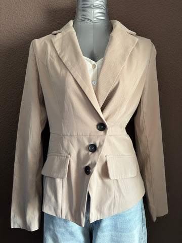 Blazer Beige – Taille S (mi-long)