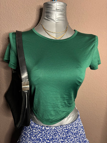 Haut vert basic – Shein – Taille XS